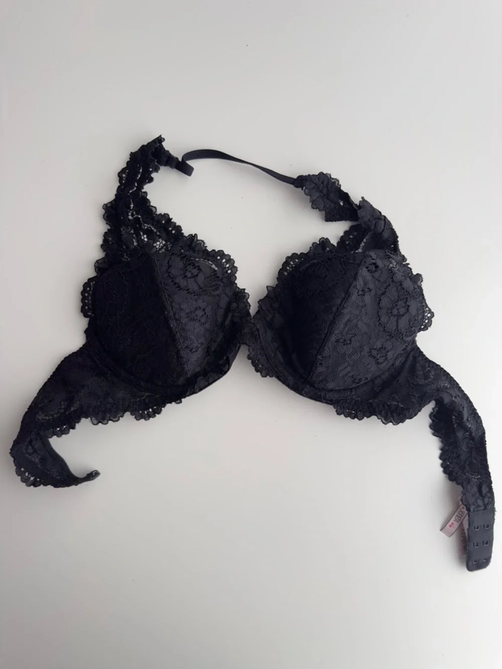 2010s style black lace halter bra - Picture 4 of 6